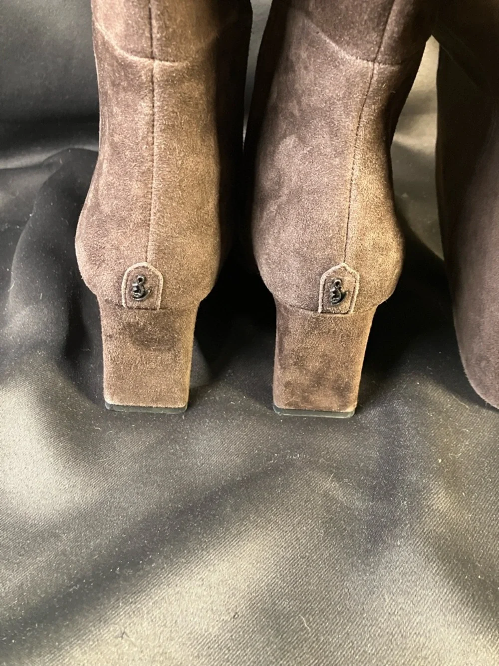 Sam Edelman Sylvia Wide Calf Knee High Boot, 6.5M, Chocolate Brown Suede